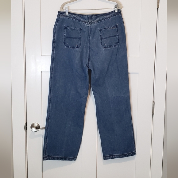 Lauren Ralph Lauren High Rise Denim Blue Jeans Size 16 Cotton Pockets - Picture 2 of 16